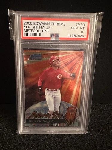 2000 Bowman Chrome Ken Griffey, Jr. #MR3 Meteoric Rise -- PSA 10 GEM MT