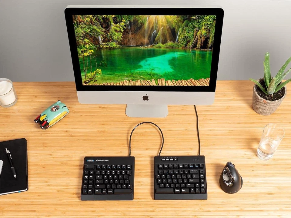 USB-A Freestyle Pro Quiet Ergonomic Split Mechanical Keyboard (Cherry MX Sile... - Image 2 of 4