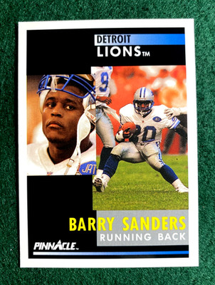 1991 Score Pinnacle #250 Barry Sanders Detroit Lions NFL