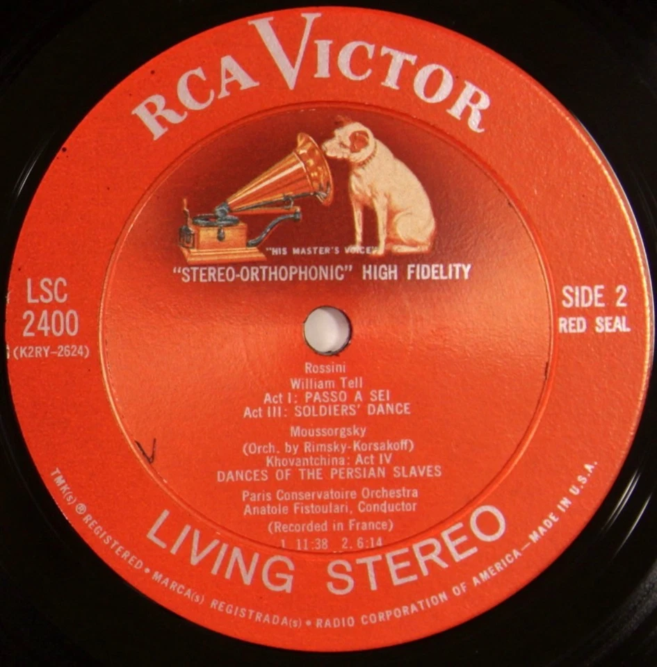 LSC 2400 SD 1s1s Ballet Music from Opera, Fistoulari, Paris Conservatory Orch. - Image 2 of 4