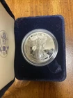 1999-W West Point Silver American Eagle 99.9% Fine Silver w/US Mint Box & COA