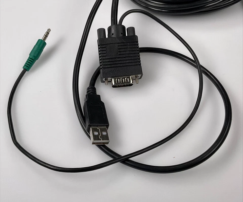 15Ft Vga-M/Usb-A/3.5Mm To Vga-M/Usb-B/3.5Mm KVM Cable - Image 2 of 3