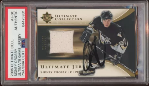 2005 Ultimate Collection Sidney Crosby Rookie Game Jersey RPA Auto /250 Psa/Dna