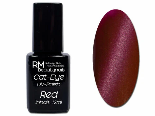 Gel-und Shellac-Lacke mit Schimmer in Rot