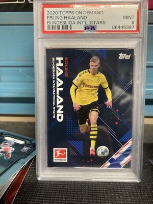 2020 Topps On Demand Bundesliga Stars Erling Haaland Mint PSA 9 RC