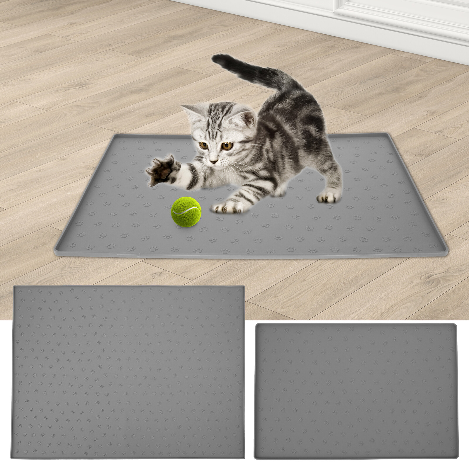 Silicone Cat Litter Mat Non Slip Mat Litter Mat Easy Cleaning Litter Mat RWK