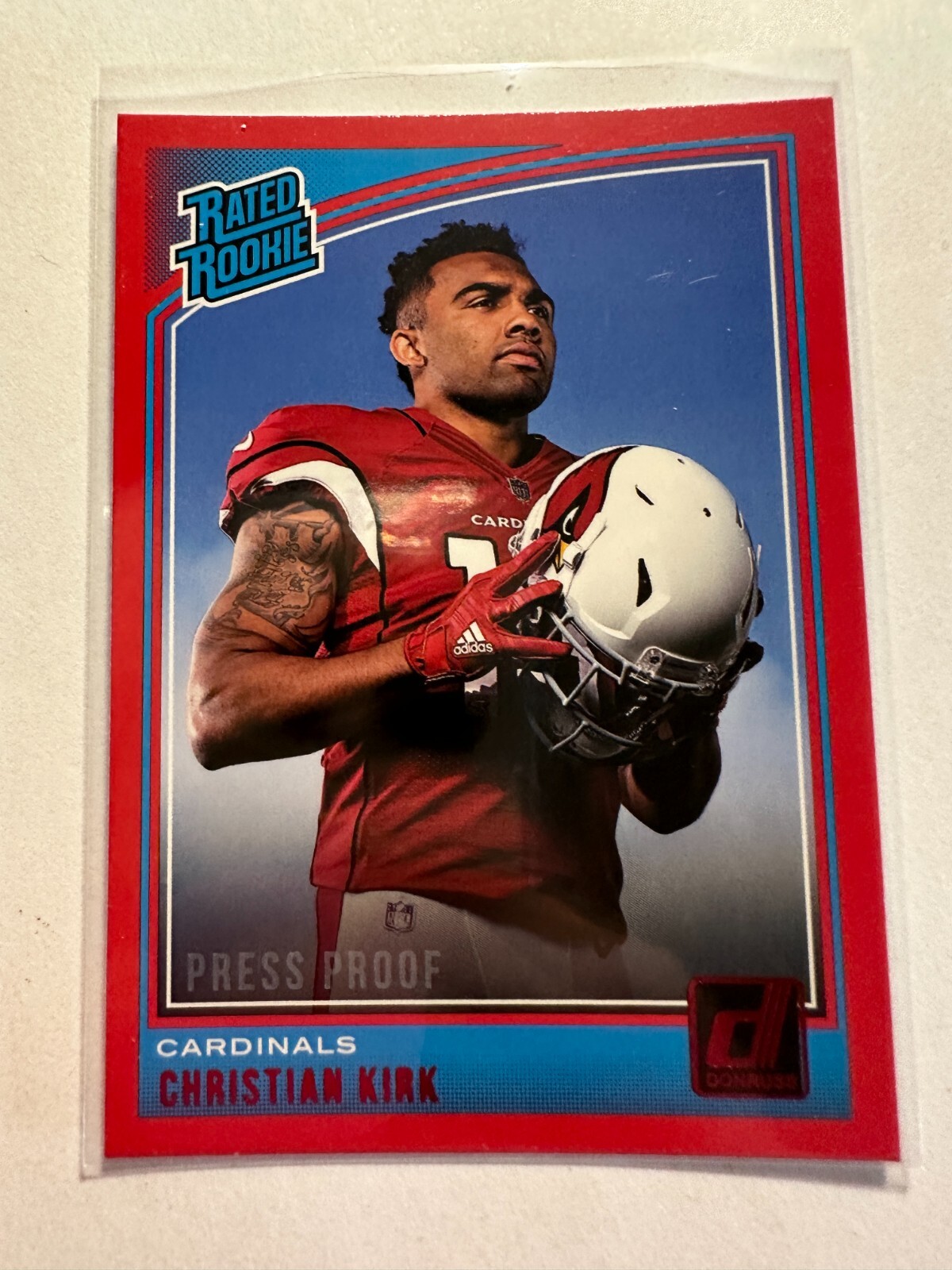 K21,091 - 2018 Donruss Press Proof Red #313 Christian Kirk RR