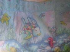 NEW KIDSLINE THE RAINBOW FISH WINDOW VALANCE MARCUS PFISTER 2000 SET OF 2 RARE