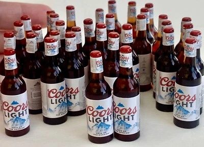 Dollhouse Miniature Beer Bottles wine cocktail Coors whisky TECATE Bud light