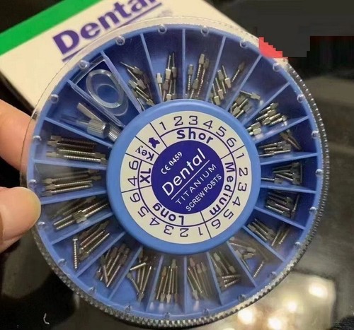 600PCS Dental Screw Post Titanium Kit Plated Conical Root Canal Pins - Picture 2 of 7