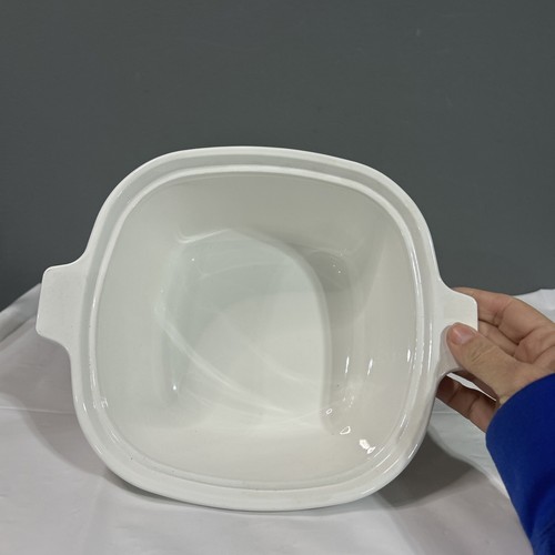 Vintage Corning Ware P-17-B Blue Cornflower Casserole Square Ceramic - White 2e - Picture 4 of 6