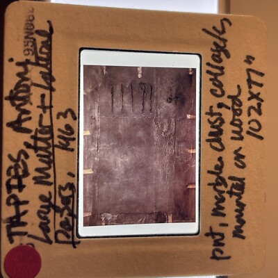 Antoni Tapies ''Large Matter'' Spanish Art 35mm Slide
