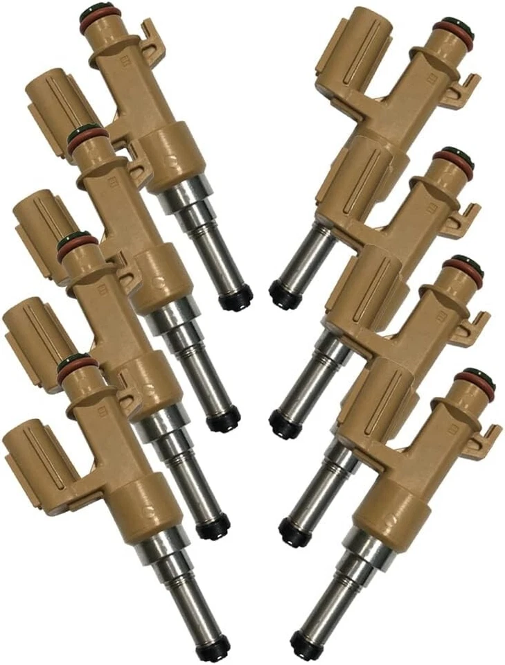 8 X новый Denso топливные форсунки подходит 08-21 Toyota Tundra Lexus LX570 V8 #23250-0S020 - Изображение 2 из 4