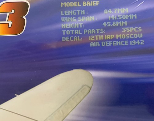 NUOVO kit autentico 1:72 sovietico MiG-3 facile montaggio HobbyBoss 80229 - Foto 6 di 9