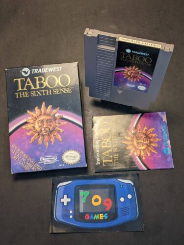 Taboo: The Sixth Sense (Nintendo Entertainment System, 1989) CIB COMPLETE - Picture 1 of 7