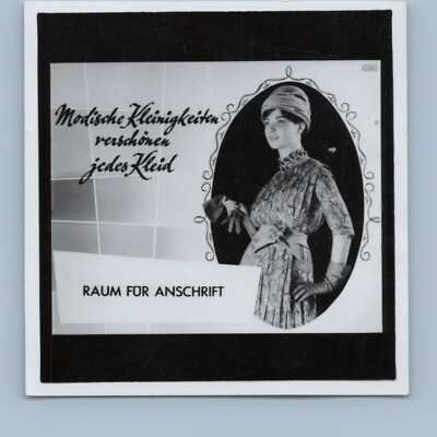 Advertising Fashion Dress Woman - DEWAG GDR East Germany - Vintage Photo 1950s 1960s