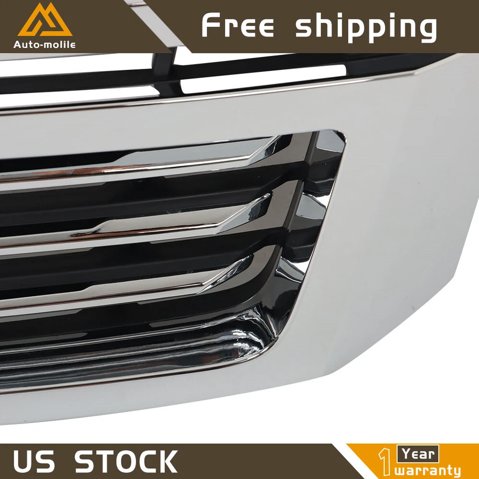 Parrilla superior delantera cromada 22936489 para Chevrolet Tahoe/Suburban 2015-2020 Foto 3 de 4