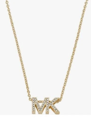 Ciondolo Cristallo Nuovo con Etichette Michael Kors MK Logo Colore Oro con MKJX8024710