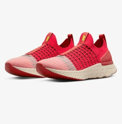 Nike React Phantom Men's Size 11.5  Run FK 2 Red White Clay Shoes DV2145 600 