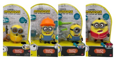 Minions The Rise of Gru Loud 'n Rowdy Otto Dave Stuart Bob Each sold separately