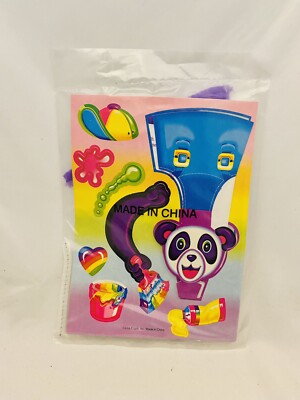 Vintage Lisa Frank Finger Friends Creations Puppet Painter Panda Bear