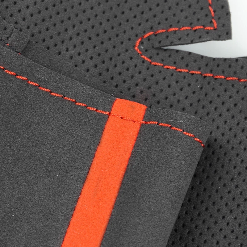 Car Suede Leather Steering Wheel Cover For Audi A3 8P Sportback B7 A6 Seat Exeo - Imagem 3 de 4