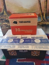 Vintage View Master 3-D Viewer with 3 Sealed Reels