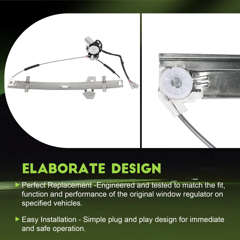 Regulador de ventana eléctrica delantero izquierdo con motor Honda Odyssey 2003-2004 Foto 4 de 4