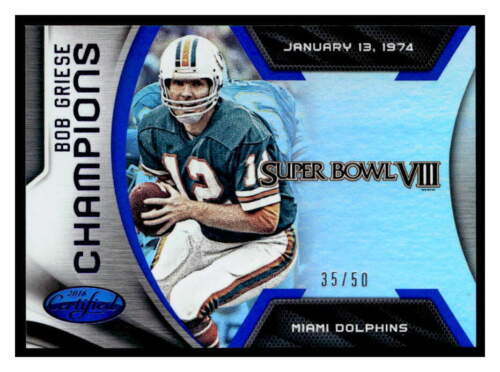 2010 Panini Certified #16 Bob Griese Fabric of the Game Prime #/50