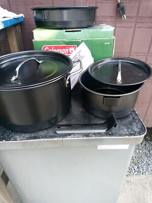 Coleman Piece Cookset Non Stick Camping Pots Frying Pan Cook