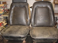 1967 1968 969 Camaro Firebird Black Front Bucket Seat Cores Tracks Gm Oem