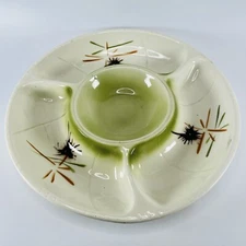 LANE & CO Chip and Dip Tray Relish Crudite Platter Atomic MCM Asian 3060 CA