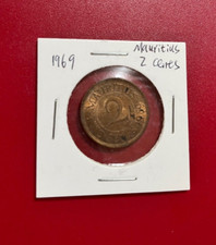 1969 MAURITIUS 2 CENT MÜNZE - SCHÖNE WELTMÜNZE!!!