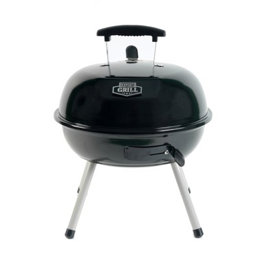 Expert Grill 14.5'' Portable Charcoal Grill, Black Porcelain Coated Fire Bowl