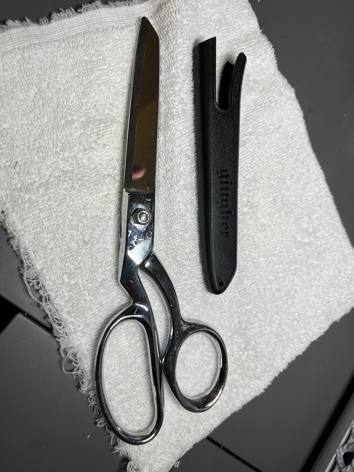 Used Gingher Left Handed Scissors 8.46” (1 Pair) , Steel, Made