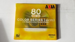 Image of MiniDisc MD Axia 80 MD-in 80 Yellow Japan 1psc New