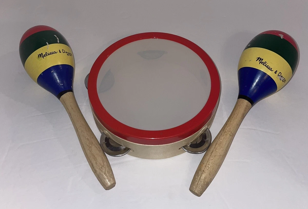 Melissa Doug Music Makers Tambourine and 2 Maracas Z2