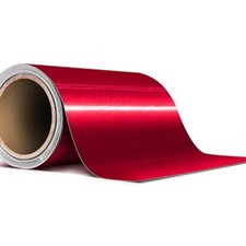 Gloss Metallic Red Air-Release Adhesive Vinyl Pinstripe Tape Roll 4 Inch x 20ft