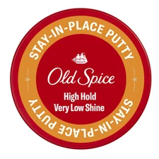 Old Spice Stay In Place Hair Styling Putty for Men Coconut Scent 2.2 Ounce
