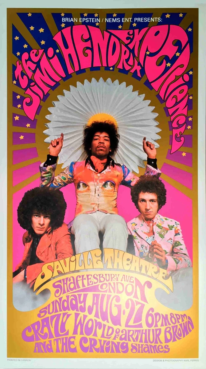 Reproduction Jimi Hendrix Posters for sale | eBay