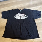 Vintage Bettie Page Pin Up Shirt Mens XL Black Graphic Y2K USA Goth Delta Tee