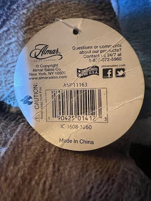 ALMOHADA DE PELUCHE RAGDOLL 15x10, con etiqueta POR ALMAR HERMOSA Foto 4 de 4