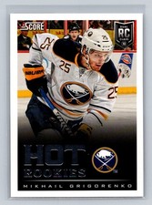 2013-14 Score #643 Mikhail Grigorenko RC Buffalo Sabres