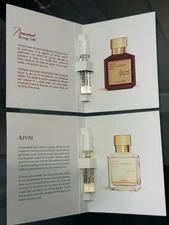 Maison Francis Kurkdjian Baccarat Rouge 540 Extrait & APOM EDP (2 samples) 2ml