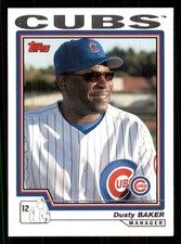 2004 Topps #279 Dusty Baker Chicago Cubs