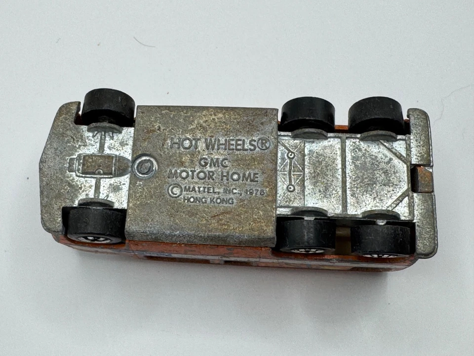 VINTAGE 1976 HOT WHEELS GMC MOTOR HOME LARANJA PALM BEACH HONG KONG - Imagem 3 de 4