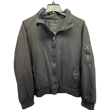 Calvin Klein XXL Black Water Resistant Windbreaker Bomber Jacket