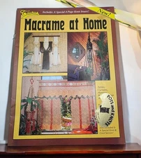 Macrame at Home Craft Instruction Booklet Vintage 1980 Knot Cord Techniques