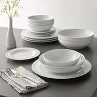 White by Denby 16 Piece Porcelain Dinnerware Set