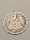 1876-CC Seated Liberty Quarter 25C - Carson City Mint